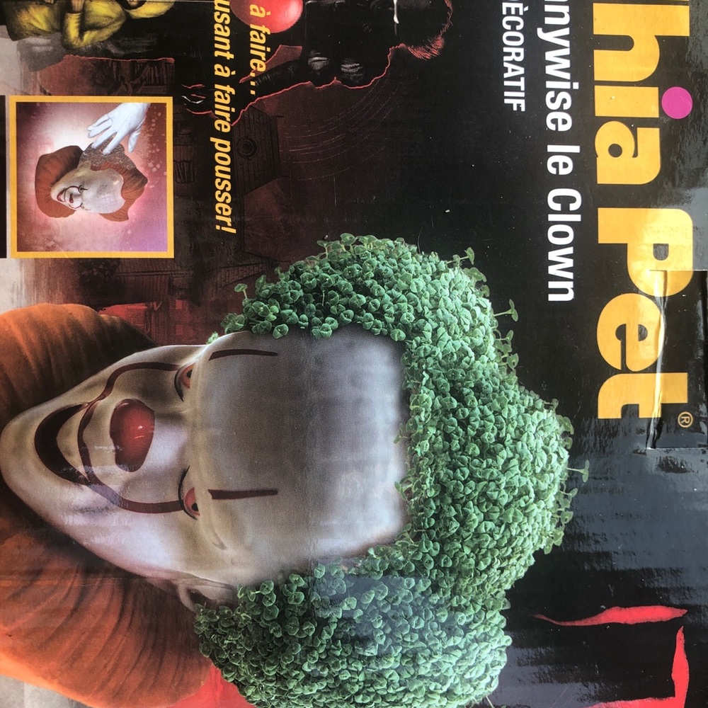 Chia pet penny wise the clown IT new never used